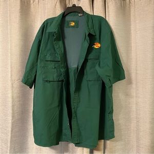 Mens Bass pro shop button short sleeves~Size 3TG